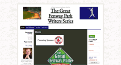 Desktop Screenshot of fenwayparkwriters.org